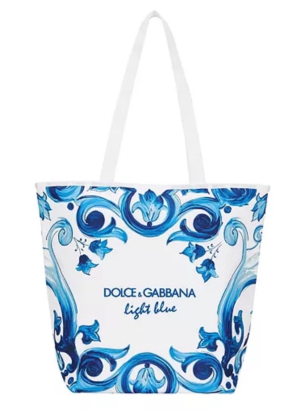 Dolce & Gabbana Light Blue White and Blue Cooler Tote Bag NWOT
